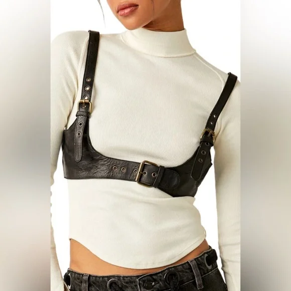 In ? Free People ‘Rebel’ Leather Harness Large FP Collection | Free People + Rebel Leather Harness main image 2